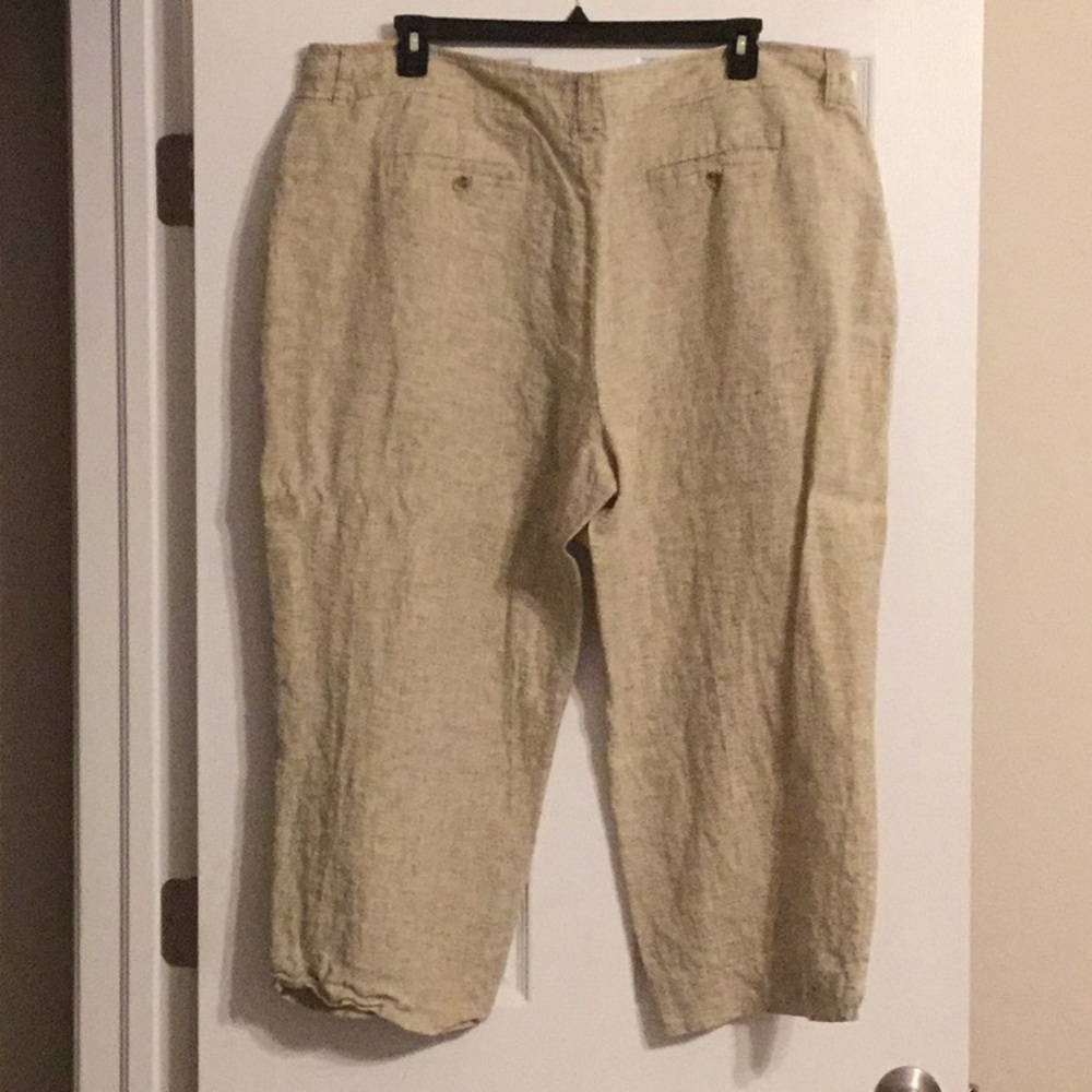 Khaki Linen Pants